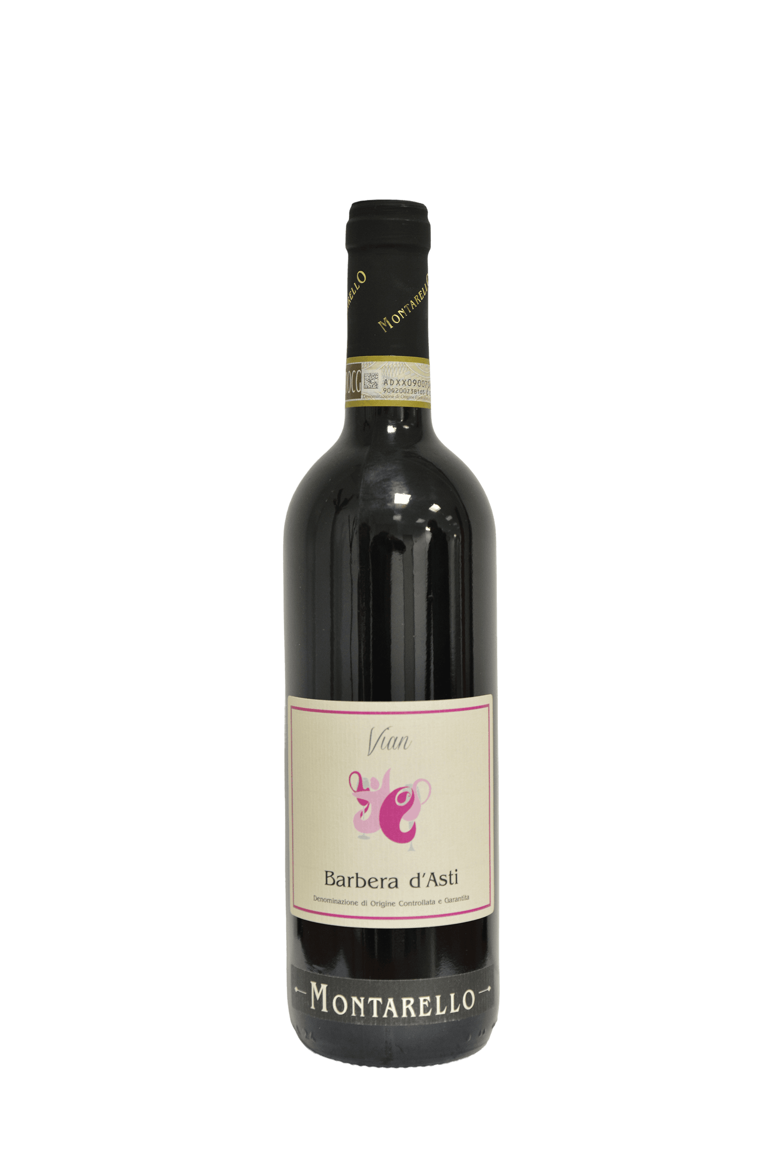 Bottiglia di Barbera d'Asti DOCG — Cantina Montarello
