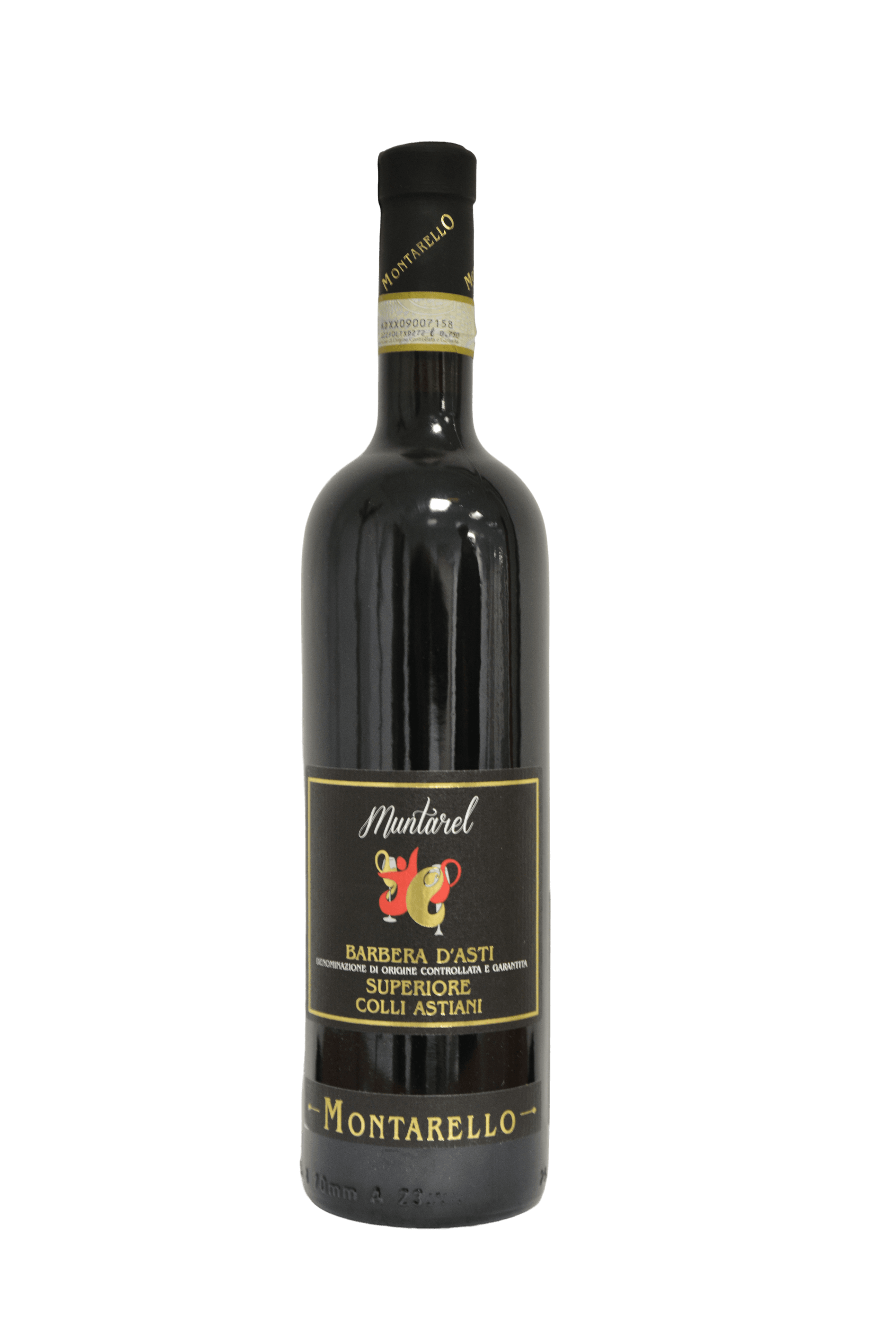 Bottiglia di Barbera d'Asti Superiore Colli Astiani DOCG — Cantina Montarello